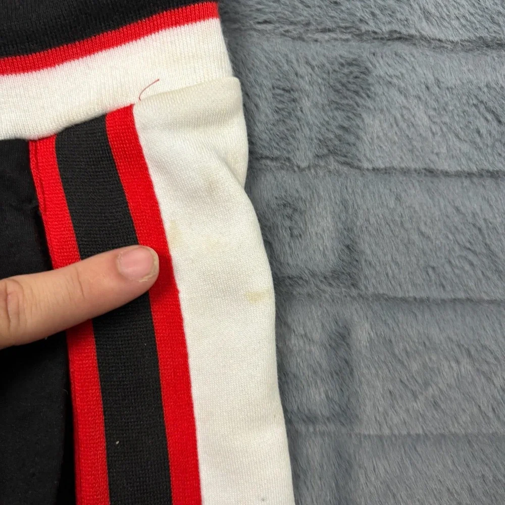BKYS Mens Basketball Shorts Small Black Red White Star BKS806 NWT